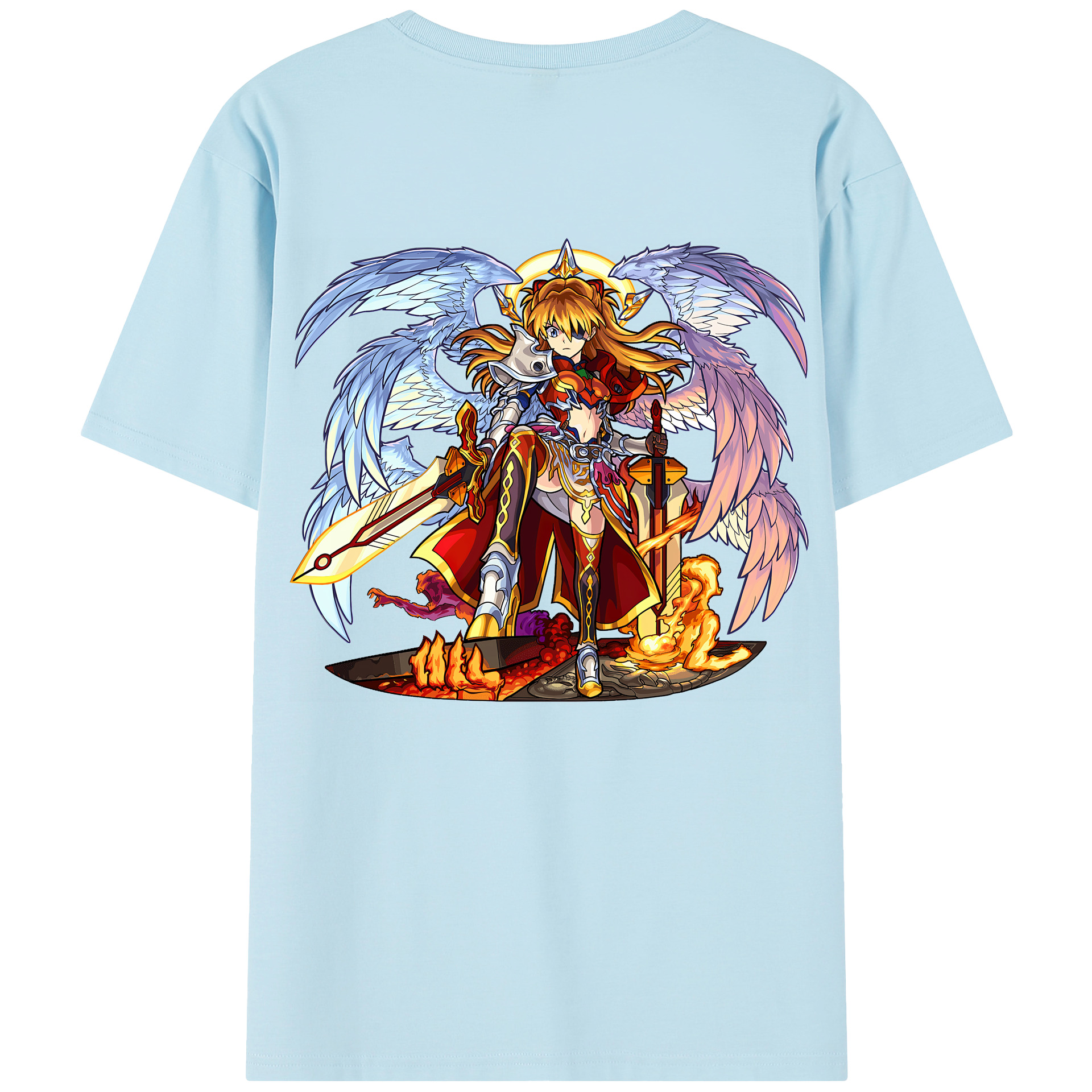 （画像用） EVA 新世紀エヴァンゲリオン 綿100％半袖Tシャツ（背面プリント）